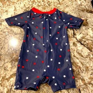 Old Navy patriotic rash guard, 6-12 months